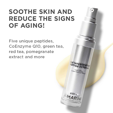 Soothe skin and reduce the signs of aging, five unique peptides, coenzyme q10 green tea, red tea, pomegranate extract and more
