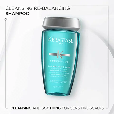 Cleansing re-balancing shampoo. Cleansing and soothing for sensitive scalps. 97% agree that shampoo deeply cleanses hair and scalp. 97% agree that shampoo does not weigh hair down. 91% agree that shampoo leaves scalp feeling clean. 98% agree that their scalp feels more comfortable- consumer test using bain divalent, % agreement of 31 women surveyed after 4 weeks of use, consumer test using bain divalent, % agreement of 54 women surveyed after 4 week of use, consumer test using serum potentialiste, % agreement of 41 people surveyed after 21 days of daily use. Vitamin B6. Menthol. Amino Acid. Specifique, Hovig Etoyan/global professional ambassador- How do you treat an oily scalp and greasy hair without drying out your ends? Specifique provides balancing care for oily hair that keeps it hydrated and happy