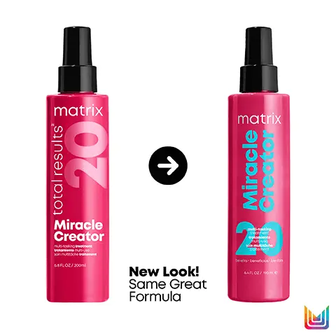 Image 1, new look same great formula. Image 2, 20 beautifying benefits, Detangles hair, Adds moisture, Protects against heat damage, Primes hair for style, Suitable for all hair types. Image 3, Step 1: Spray on damp hair Step 2: Comb through Step 3: Style as usual