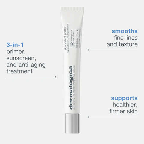 3 in 1 primer, sunscreen and anti-aging treatment. smooths fine lines and texture. supports healthier firmer skin.