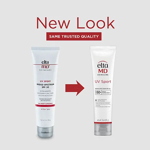 Image 1, new look same trusted quality. Image 2, UVA/UVB sun protection, water resistant (80 minutes), for all skin types, will not rinse off in water or drip into eyes. Image 3, number 1 dermatologist recommended, trusted, personally used professional sunscreen brand. Image 4, formulated with vitamin E to help diminish the visible signs of aging. Image 5, think zinc oxide, natural mineral compound that works as a sunscreen agent by reflecting and scattering IVA and UVB rays. Image 6, eanser, sin recovery toner, AM therapy, UV lip balm. Image 9, Active ingredients: 9.0% zinc oxide, 7.5% octinoxate and 5% octisalate. Image 7, Trusted by Dermatologists. Loved by skin. For over 30 years, EltaMD has been creating innovative products that cater to all skin types and conditions, from cosmetically elegant sunscreen to skincare that repairs and rejuvenates skin. Image 8, Free From oxybenzone parabens ◇ fragrances ◇ dyes. Image 9, complete your regimen.