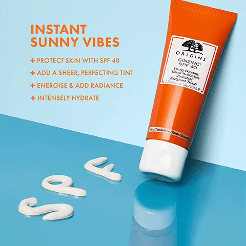 Image 1, INSTANT SUNNY VIBES + PROTECT SKIN WITH SPF 40 + ADD A SHEER, PERFECTING TINT + ENERGISE & ADD RADIANCE + INTENSELY HYDRATE ORIGINS GINZING SPF 40 Energy Boosting Tated Mosturizer Hydratant En Trin 176/50e Image 2, COFFEE BEANS ENERGISE ORIGINS GINZING SPF 40 Energy Boosting Tinted Moisturizer (Hydratant Energisant Trint 174.oe/os. 1q/50mle GINSENG BOOSTS RADIANCE Rear Tot Release (Triste Nat