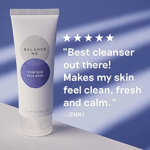 5 stars- Best cleanser out there! Makes my skin feel clean, fresh and calm- Jenny. Cleanses, refreshes, balances, clears.