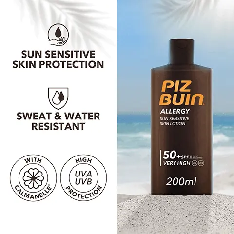 Image 1, sun sensitive skin protection, sweat and water resistant with calmanelle and medium protection. Image 2, specially developed with dermatologists to protect sun sensitive skin. Image 3, re apply every 2 hours. Image 4, excellent this is the only brand i will use from now on- amazon verified purchase. Image 5, dotn forget your after sun. Immediate and last cooling effect with aloe vera and mint extract.
