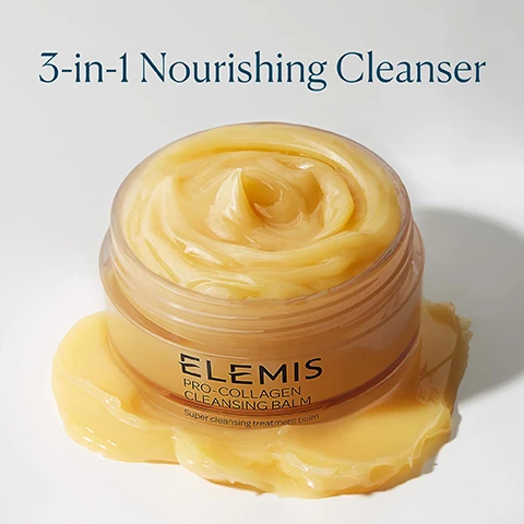 image 1, 3 in 1 nourishing cleanser. image 2, 3 in 1 transformative texture. balm - a decadent balm that melts away makeup. oil - transforms into a luxurious oil when massaged onto skin. milk - add water to emulsify, transforming the oil into a hydrating milk. image 3, 98% agreed this product quickly and easily removes makeup, daily grime and visible pollutants. 97% agreed this product helped remove impurities without stripping skin of moisture. independent user trial 2021, results based on 120 people over 2 weeks. image 4, star flower oil promotes healthy skin. elderberry oil helps give skin radiant glow. padina pavonica supports hydration. image 5, discover our aromatics. rose infused, fragrance free, original. image 6, routine refresh. 1 = cleanse. 2 = exfoliate. 3 = hydrate.