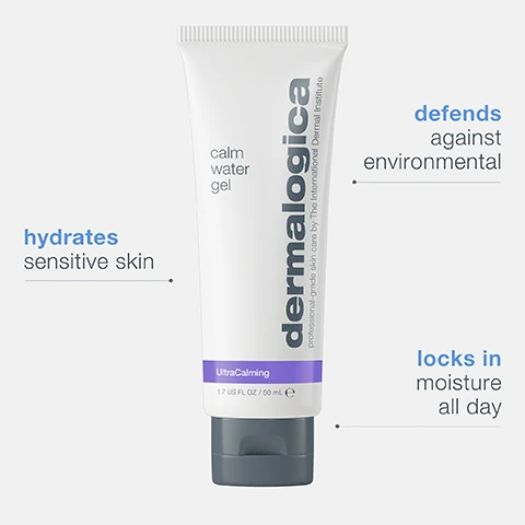 hydrates sensitive skin. defends against environmental stressors. locks in moisture all day