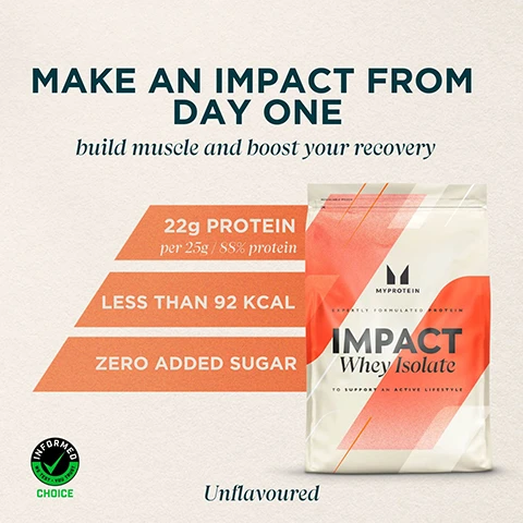 Image 1, make an impact from day one, build muscle and boost your recovery. 22g protein per 25g, 88% protein. less than 92 kcal, zero added sugar. image 2, impact whey isolate. whey protein isolate ready to mix powder. nutritional information. image 3, THG nutrition private limited 203, 2nd floor, time tower, gurugram, haryana-122002. customer care: retailed and marketed by THG nutrition private limited, 2nd floor, unit number 203, time tower, MG road, sector-28, sushant lok phase 1, gurgaon-122002, india. manufactured by zeon lifesciences limited, healthcare-2, village kunja, rampur road, paonta, sahib-173025. for complaints, feedback, suggestions, contact cosnumer care executive at email: myprotein.india@thehutgroup.com or tel 00080 0040 3880. for contact address refer retailer address. image 4, purest whey protein isolate. expertly formulated in the uk. suitable for vegetarians. empowering over 20 million customer worldwide.