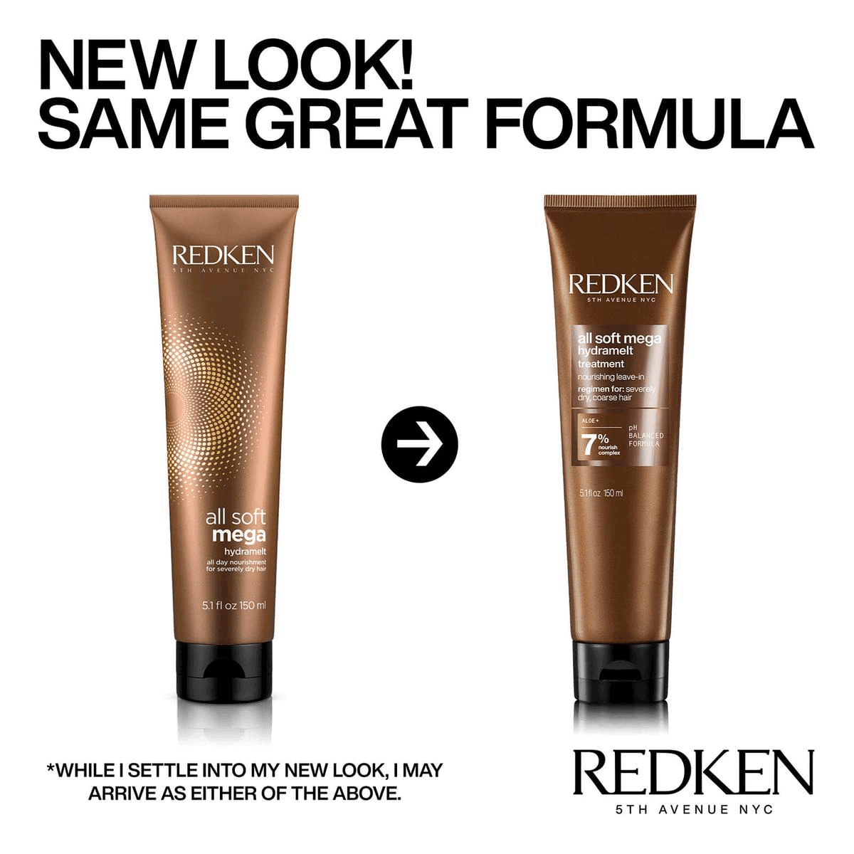 Image 1, NEW LOOK! SAME GREAT FORMULA *WHILE I SETTLE INTO MY NEW LOOK, I MAY
              ARRIVE AS EITHER OF THE ABOVE. (image showing old packaging) REDKEN 5TH AVENUE NYC Image 2, ALOE + NOURISH COMPLEX
              HELPS TO NOURISH & DETANGLE SEVERELY DRY HAIR REDKEN 5TH AVENUE NYC Image 3, LIGHTWEIGHT, LEAVE-IN MOISTURIZING LOTION, SOFTENS & MOISTURIZES HAIR, PROVIDES CONTROL & SHINE 5TH AVENUE NYC