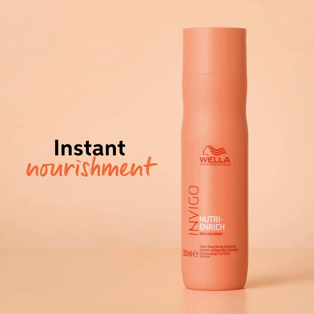 Instant Nourishment.Before and After.For dry and distressed hair.Invigo: High performance hair solutions