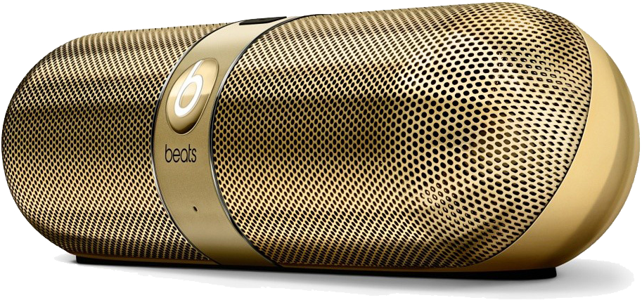 beats pill black and gold