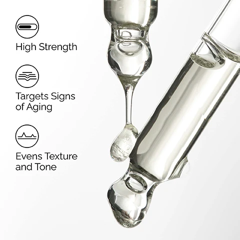 Image 1 - An open brown jar of The Ordinary 100% L-Ascorbic Acid Powder with white powder spilling onto a white surface, alongside text reading High Strength Vitamin C Powder, Antioxidant Support, and Targets Uneven Skin Tone, with the jar label also showing Clinical Formulations with Integrity, UV Protective Packaging, Fine 325 Mesh Topical Powder, Poudre dAcide L-Ascorbique 100%, and Poudre Fine Mesh 325 pour Application Cutanée. Image 2 - A close-up of a mans face with a hand applying white cream to his cheek, alongside text labels Brightening, Age Support, Customizable. Image 3 - White powder, representing L-Ascorbic Acid, is shown in a clear petri dish with text overlay that reads Key ingredient: L-Ascorbic Acid and A potent antioxidant that helps protect and brighten skin. Image 4 - Alt text generation failed