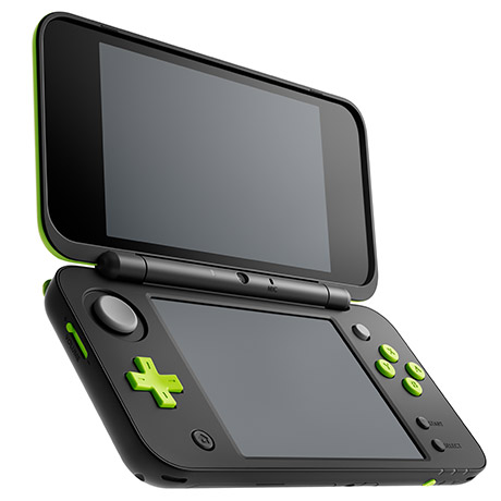 New Nintendo 2DS XL Black and Lime 
