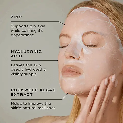 Image 1, ZINC Supports oily skin while calming its appearance HYALURONIC ACID Leaves the skin deeply hydrated & visibly supple ROCKWEED ALGAE EXTRACT Helps to improve the skin's natural resilience Image 2, AM > PM HOW TO LAYER Mediks Mediks Mediks Mediks CLEANSE TARGET VITAMIN C SUNSCREEN Mediks Mediks Medis Mediks CLEANSE TARGET VITAMIN A MOISTURISE
