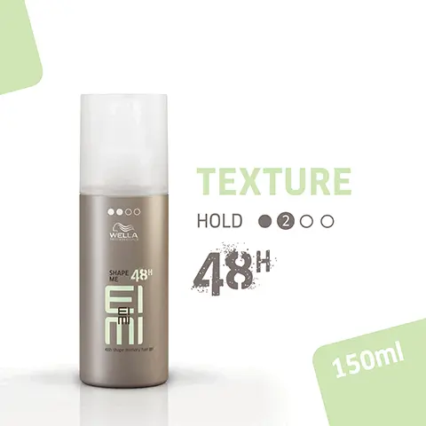 Image 1, WELLA ME SHAPE 48H TEXTURE HOLD 200 48H THE 150ml Image 2, STRONG FLEXIBLE HOLD Image 3, WELLA SHAPE 48H ME El ΓΙ 48h shape memory hair ge LOCKS THE HAIRSTYLE FOR 48 HOURS Image 4, WELLA SHAPE ME 48H ΕΙ THE CITRUS 4 shape memory hair SCENT Image 5, VELLA C WELLA THERMAL IMAGE mi FI FLOWING PARTNER RECOMMENDATION SOLD SEPARATELY Image 6, discover other products