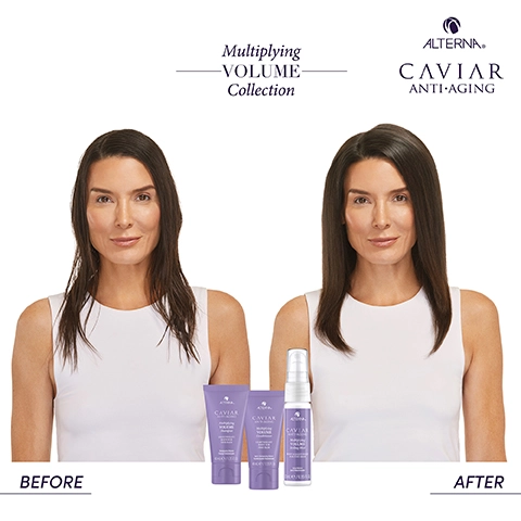 Multiplying Volume Collection. Before. After. Alterna Caviar Anti Aging.