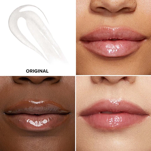 Image 1 - A glossy lip product is shown in a swirl on the top left, with three close-up images of different lips below in shades of brown and pink, labeled with the text ORIGINAL beneath the swirl.
              Image 2 - Close-up of a models lips showing a glossy effect and smooth texture, with clear distinguishing labels “BEFORE” on the left and “AFTER” on the right, indicating the improvement; visible text reading MODEL IS WEARING SHADE ORIGINAL.
              Image 3 - A close-up image of a womans face divided into two sections labeled BEFORE and AFTER, showing her lips and skin with noticeable enhancement; the text MODEL IS WEARING SHADE ORIGINAL is displayed at the bottom.
              Image 4 - Close-up image of a models lips shown in two halves, left side labeled BEFORE showing dry lips and right side labeled AFTER displaying glossy, hydrated lips, with visible text reading MODEL IS WEARING SHADE ORIGINAL.
              Image 5 - Image of a lip plumper product with a gold cap and a clear tube, accompanied by statistics showing 93% of users said lips look fuller and more plump, 97% said it delivers instant results, and 97% said lips feel moisturized. Small text at the bottom notes study details: In a consumer study of 30 people between ages 19 and 35 years, Study conducted December 2015.
              Image 6 - Image of a product chart with four columns labeled Level 1, Level 2, Level 3, and Bonus Plump Effect, featuring various lip plumper products from Too Faced with descriptions including LIP INJECTION EXTREME LIP PLUMPER, LIP INJECTION EXTREME PLUMPING CLICKS, LIP INJECTION MAXIMUM PLUMP, LIP INJECTION EXTREME LIP SHAPER, LIP INJECTION LIP GLOSS, and LIP INJECTION LIQUID LIPSTICK.
              Image 7 - Image shows two tubes of lip gloss with gold caps, labeled as full size and travel size, set against a gradient pink background, with FULL SIZE and TRAVEL SIZE in pink hearts above each tube.