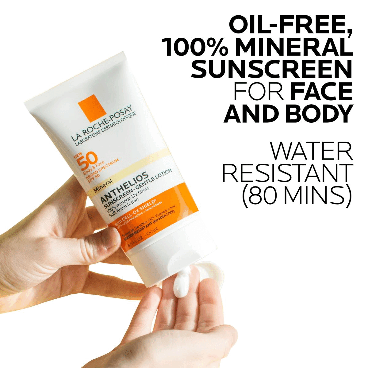 Image 1 -OIL-FREE, 100% MINERAL SUNSCREEN FOR FACE AND BODY WATER RESISTANT (80 MINS) Image 2 - CELL-OX SHIELD® TECHNOLOGY UVA/UVB PROTECTION + ANTIOXIDANTS BROAD SPECTRUM SPF 50 OXYBENZONE-FREE NON-GREASY, SOFT FINISH LOTION Image 3 - KEY DERMATOLOGICAL INGREDIENTS CELL-OX SHIELD® TECHNOLOGY UVA/UVB PROTECTION + ANTIOXIDANTS Photostable UVA/UVB filters and powerful antioxidant protection
            BROAD SPECTRUM SPF 50 100% MINERAL UV FILTERS Titanium Dioxide 5% Zinc Oxide 15%
            SILICA LIGHTWEIGHT POWDER Helps absorb excess oil and reduce the appearance of shine Image 4 - DERMATOLOGIST RECOMMENDED 