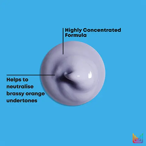 Image 1, highly concentrated formula, helps to neutralise brassy orange undertones. Image 2, highly concentrated blue formula, neutralises brassy, orange undertones, helps to neutralise brassy orange undertones, suitable for dark and brunette hair.Image 3, brass off helps to neutralise brassy orange undertones. cleanse, nourish and tone. Image 4, Stylists favourite- trusted by hairdressers to neutralise unwanted brassy, oranges undertones in dark blondes and light brunette