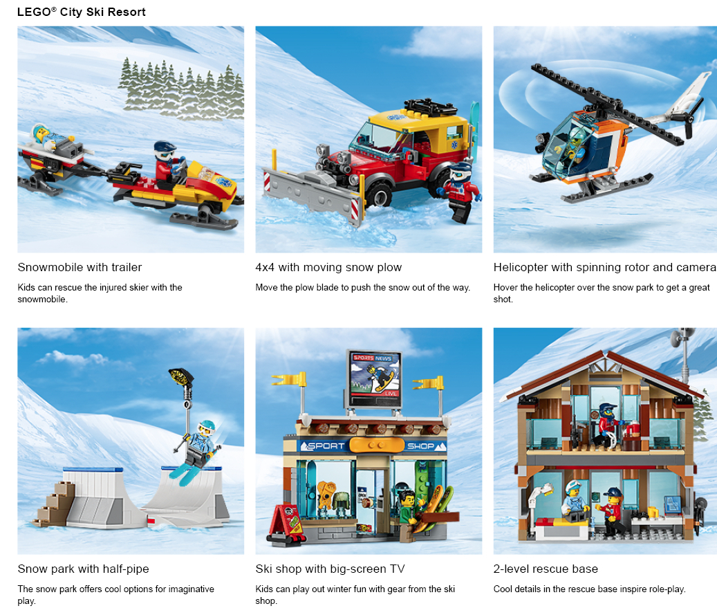 Lego 60203 city online ski resort