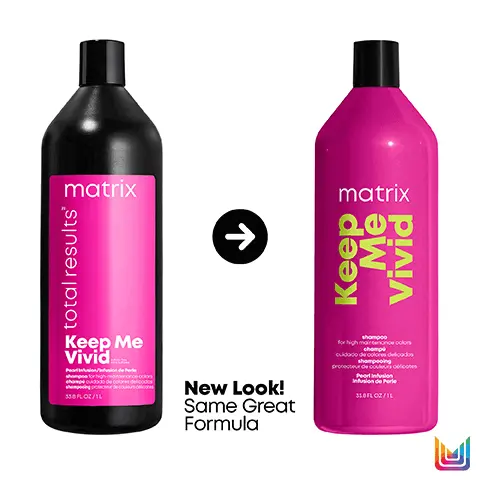 Image 1, new look same great formula. Image 2, Gentle shampoo Maintain vibrancy of fast-fading colours Suitable for all colour-treated hair types. Image 3, Keep Me Vivid Prolongs and maintains colour vibrancy for up to 65 days* Cleanse Nourish Maintain Keep 3 Me Vivid