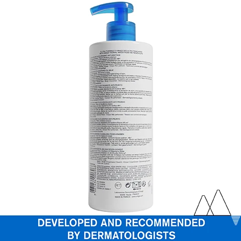 Image 1 - A white Uriage Xémose soothing oil balm bottle with a blue pump dispenser is shown above a blue banner that reads DEVELOPED AND RECOMMENDED BY DERMATOLOGISTS. Image 2 - Close-up of a person applying white cream to their shoulder with their finger, with white lines and blue text boxes displaying Unique balm-to-oil texture, Non-sticky - Face & Body, DRY SKIN - PRONE TO ATOPIC ECZEMA. Image 3 - Close-up of a child and woman together with text Soothes from the 1ST application 48H* anti-recurrence *Clinical study under dermatological control on 38 atopic children; 2x/day application for 30 days; parental assessment at 2 days after application stop Image 4 - A diagram showing skincare ingredients and technology with text: TECHNOLOGY, [MICROBIOME PATENTED TECHNOLOGY]: composed of 4 patents. Reinforces the microbiome barrier defense x3. BREVET URIAGE CERASTEROL .2F URIAGE PATENT. CERAMIDES. Restructure, strengthen the skin barrier. 10% SHEA BUTTER. Nourishes the skin. LEAU THERMALE DES ALPES URIAGE FRENCH ALPS THERMAL WATER. URIAGE THERMAL WATER. 100% pure & natural, softens and soothes all skin types. ADVANCED DERMATOLOGICAL FORMULA. Image 5 - Scenic mountain and lake view with icons and text listing features Recommended by dermatologists Suitable for patients on cancer treatment Fragrance-free High tolerance. Image 6 - A large white bottle with a blue pump dispenser for Uriage Xémose Anti-Itch Soothing Oil Balm including the text RECOMMENDED BY DERMATOLOGISTS URIAGE EAU THERMALE ANTI-RÉCIDIVE 48H ANTI-RECURRENCE Xémose MICROBIOME PATENTED TECHNOLOGY BAUME OLÉO-APAISANT ANTI-GRATTAGE Restaure, nourrit intensément, protège ANTI-ITCH SOOTHING OIL BALM Restores, deeply nourishes, protects SÉCHERESSES SÉVÈRES - PEAUX À TENDANCE ATOPIQUE SEVERE SKIN DRYNESS - SKIN PRONE TO ATOPY VISAGE - CORPS/ FACE - BODY NON PARFUMÉ/ UNSCENTED TESTÉ SOUS CONTROLE DERMATOLOGIQUE URIAGE, LEAU THERMALE DES ALPES 500 ml e 17fl.oz.