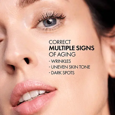 Correct multiple signs of aging, wrinkles, uneven skin tone, dark spots. Immediately skin feels smoother and hydrated, over time dark spots and wrinkles look reduced. Peptides reduce wrinkles, vitamin C even skin tone, niacinamide fade dark spots. A rich, creamy texture transforms into a powder-feel. Sensitive skin tested, allergy tested, paraben free, dermatologist tested