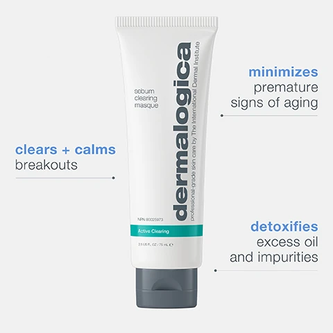 clears and calms breakouts. minimizes premature signs of aging. detoxified excess oil and impurities.