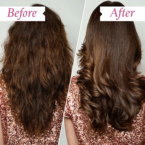 Image 1, before and after. image 2, clinically proven to reduce breakage after use. 46% reduction in breakage after one use - independent instrumental test.