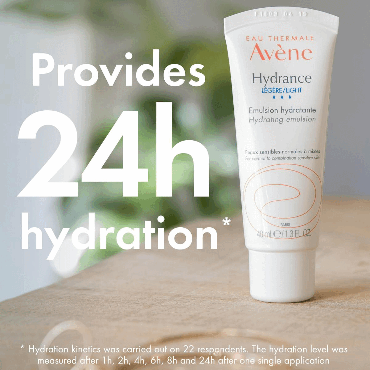 Provides 24h hydration. Discover the routine. Tested on sensitive skin, recommended by dermatologists.