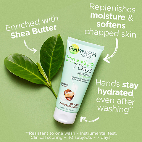enriched with shea butter, replenishes moisture and softens chapped skin, hands stay hydrated even after washing