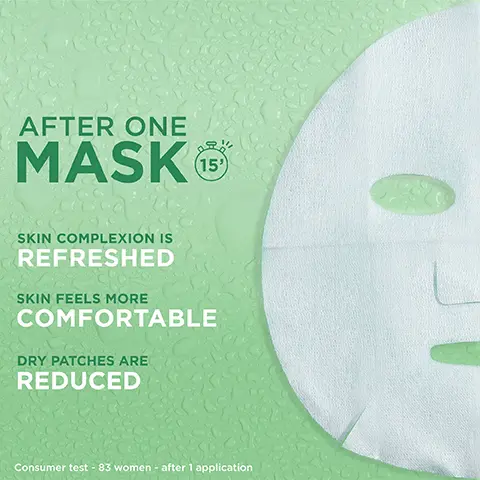 Image 1, after one mask 15 skin complexion is refreshed skin feels more comfortable dry patches are reduced. Image 2, more than 26,000 reviews my face was glowing and felt so much more hydrated no1 sheet mask brand in UK, i absolutely loved this product. Image 3, enriched with almond milk hyaluronic acid to intensely nourish and restore. Image 4, one bottle of serum in a mask. Image 5,15. Image 6, leaping bunny approved cruelty free international vegan formula no animal derived ingredients or by products