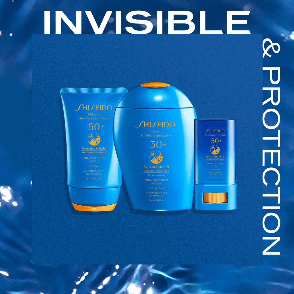 Image 1, invisible protection. Image 2, powerful protection, peak performance