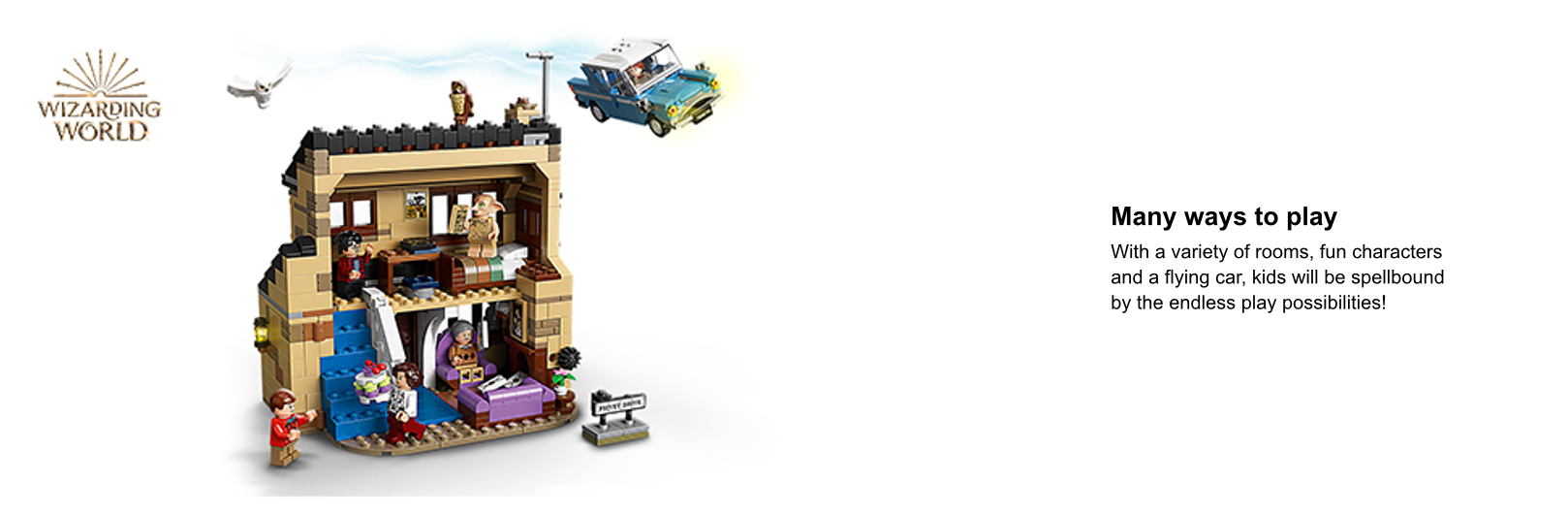 LEGO Harry Potter 4 Privet Drive 75968 House and Ford Anglia