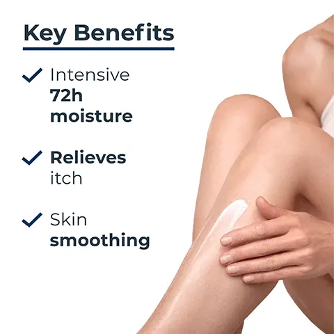 Image 1 - A woman is applying lotion to her hands with a smile, and the image includes text listing key benefits: Intensive 48h moisture, Immediately relieves dry, rough hands, Absorbs quickly.
              Image 2 - A hand holding a tube of Eucerin Urea Repair hand cream with text on the right that reads Dry, rough skin, Moisturising, and For hands.
              Image 3 - A close-up of a smooth, white cream with text labeling its ingredients, including 5% Urea, Ceramides, and Natural Moisturisers.
              Image 4 - Image features a blue background with the text Clinically proven, Reduction of skin dryness and roughness, and a note about clinical grading and instrumental measurements.
              Image 5 - Image shows three personal care products from Eucerin: a shower gel labeled as SHOWER GEL, a lotion labeled 10% LOTION, and a hand cream labeled HAND CREAM, with the heading Recommended Routine at the top.