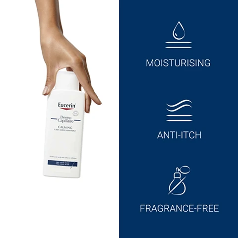 Image 1, moisturising, anti-itch, fragrance free. image 2, consumers confirm - soothes the scalp and reduces the itchiness. product in use test with 864 patients, patients with sensitive and dry scalp and skin, 4 weeks of regular use. image 3, discover more. urea scalp treatment. urea 10% lotion.