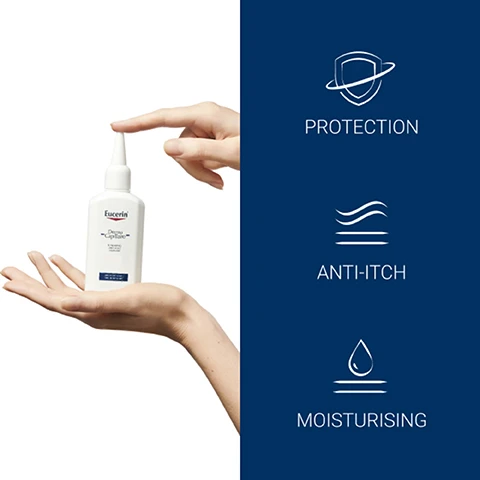 Image 1, protection, anti-itch and moisturising. image 2, discover more urea shampoo and urea 10% lotion