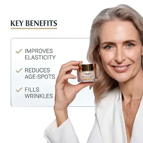 Image 1, key benefits - improves elasticity, reduces age spots, fills wrinkles. image 2, day , SPF 30, non comedogenic. image 3, clinically proven results 98% confirm makes my skin feel noticeably firmer. product in use test with 120 volunteers, results after 4 weeks application. image 4, COLLAGEN- ELASTIN COMPLEX THIAMIDOL PATENTED THIAMIDOL
              HYALURONIC ACID image 5, recommended routine. 1= 3D serum, 2 = day cream, 3 = night cream.