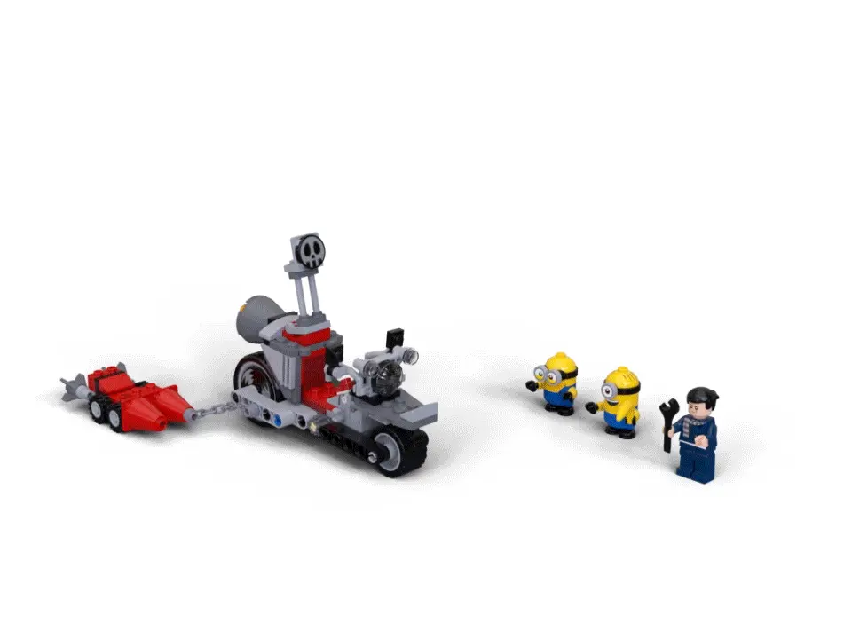 Gif showing the LEGO model rotating 360 degrees