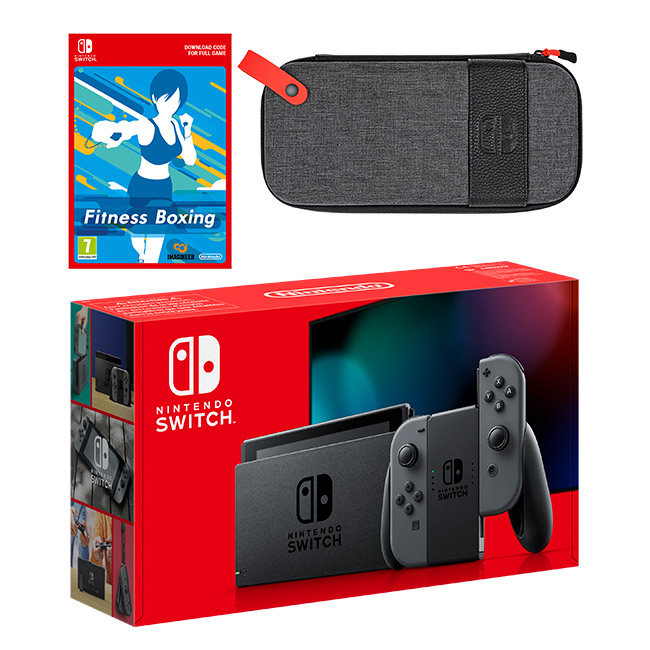 Nintendo Switch (Grey) Fitness Boxing Digital Download Pack