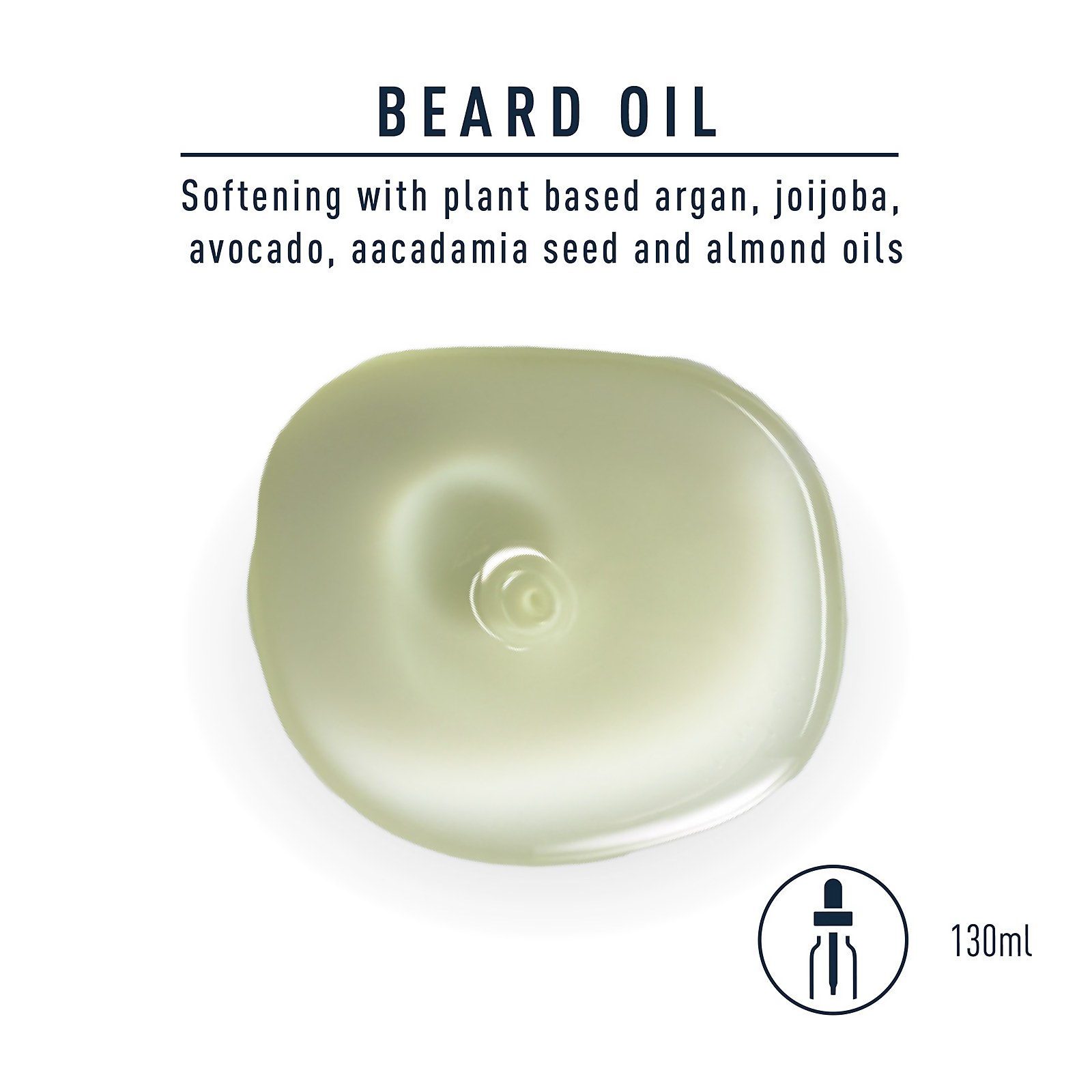 BEARD OIL Softening with plant based argan, joijoba, avocado, aacadamia seed and almond oils
                          130ml