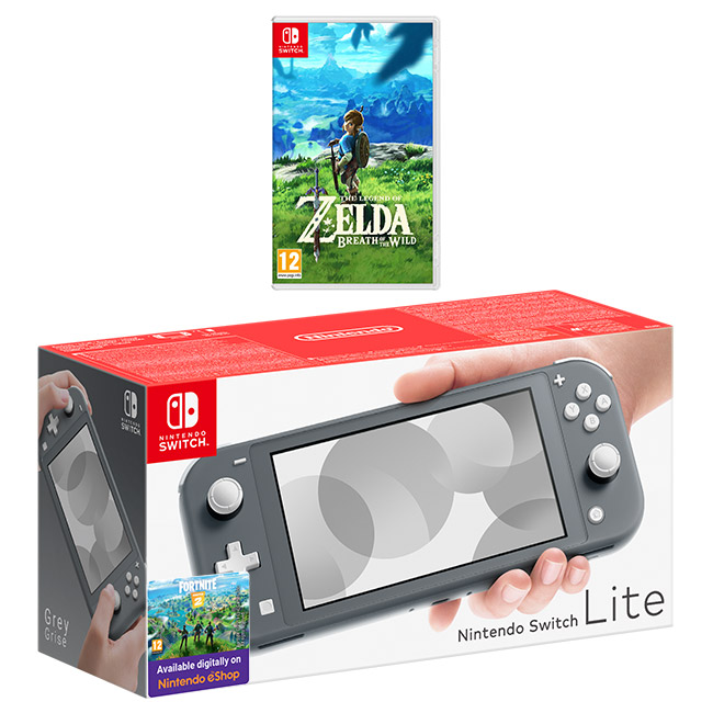 Nintendo Switch Lite (Grey) The Legend of Zelda Breath of the Wild