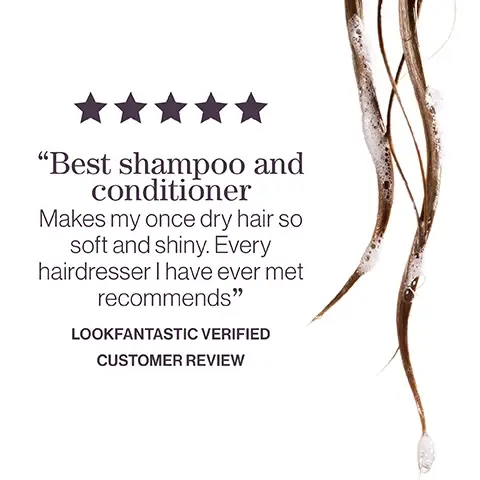 Image 1, verified LF customer review = best shampoo and conditioner. makes my one dry hair so soft and shiny. every hairdresser i have ever met recommends. image 2, neil moodie pureology UKI ambassador - pro favourite. one of my favourite pureology products is the iconic hydrate which helps to deeply hydrate normal to thick dry, colour-treated hair. image 3, benefit - hydrates normal to thick color-treated hair. image 4, rose extract, green tea extract, multi-weight proteins. image 5, vegan formulas - sulfate free for a gentle cleanse. recycled bottles made from post consumer recycled materials. up to 80+ washes in one bottle. all formulas are highly concentrated meaning less water needed. every formula is made without animal products or by products. pureology never tests on animals. our shampoo and conditioner bottles, excluding cap, are created with 95% post consumer recycled materials.