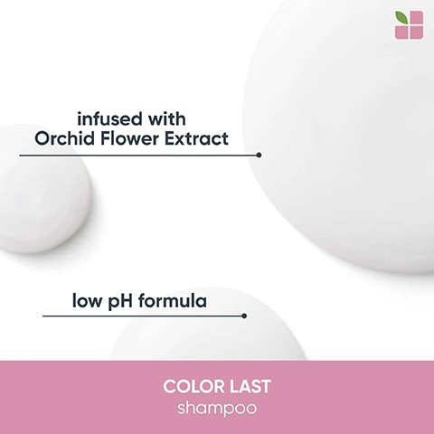 image 1, infused with orchid flower extract. low ph formula. colour last shampoo. image 2, colour last conditioner. infused with orchid flower extract. image 3, colour last deep treatment pack. vegan formula, cruelty free and low ph. no animal derived ingredients. image 4, shampoo - vegan formula, cruelty free and 95% recycled bottle excluding cap. no animal derived ingredients. helps salon hair colour stay vibrant looking for up to 10 washes. up to 10 times more conditioned hair. image 5, conditioner - shampoo - vegan formula, cruelty free and 39% recycled tube excluding cap. no animal derived ingredients. helps salon hair colour stay vibrant looking for up to 10 washes.