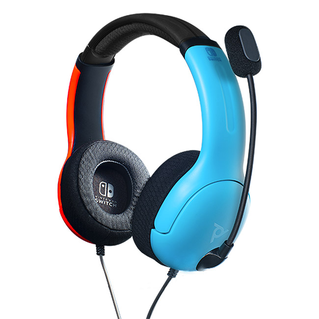 Nintendo Switch Gaming Headphones (Wired) - Neon Blue / Neon Red ...