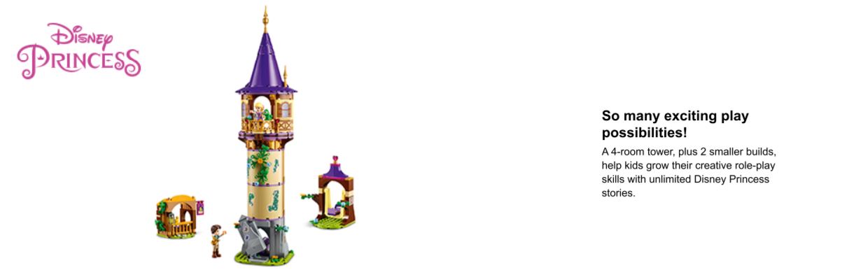 La tour de Raiponce LEGO Disney 43187