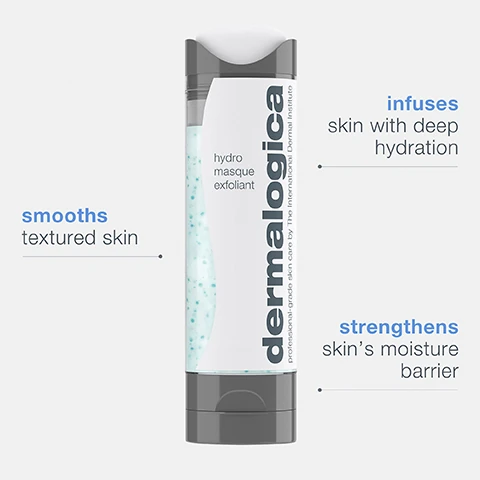 smooths textured skin. infuses skin with deep hydration. strengthens skin's moisture barrier.