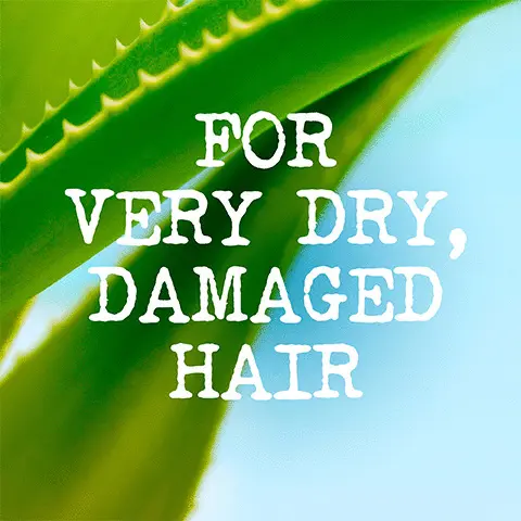 Image 1, for very dry, damaged hair. Image 2, consumer feedback. Image 3, deeply quench, nourish and soften hair