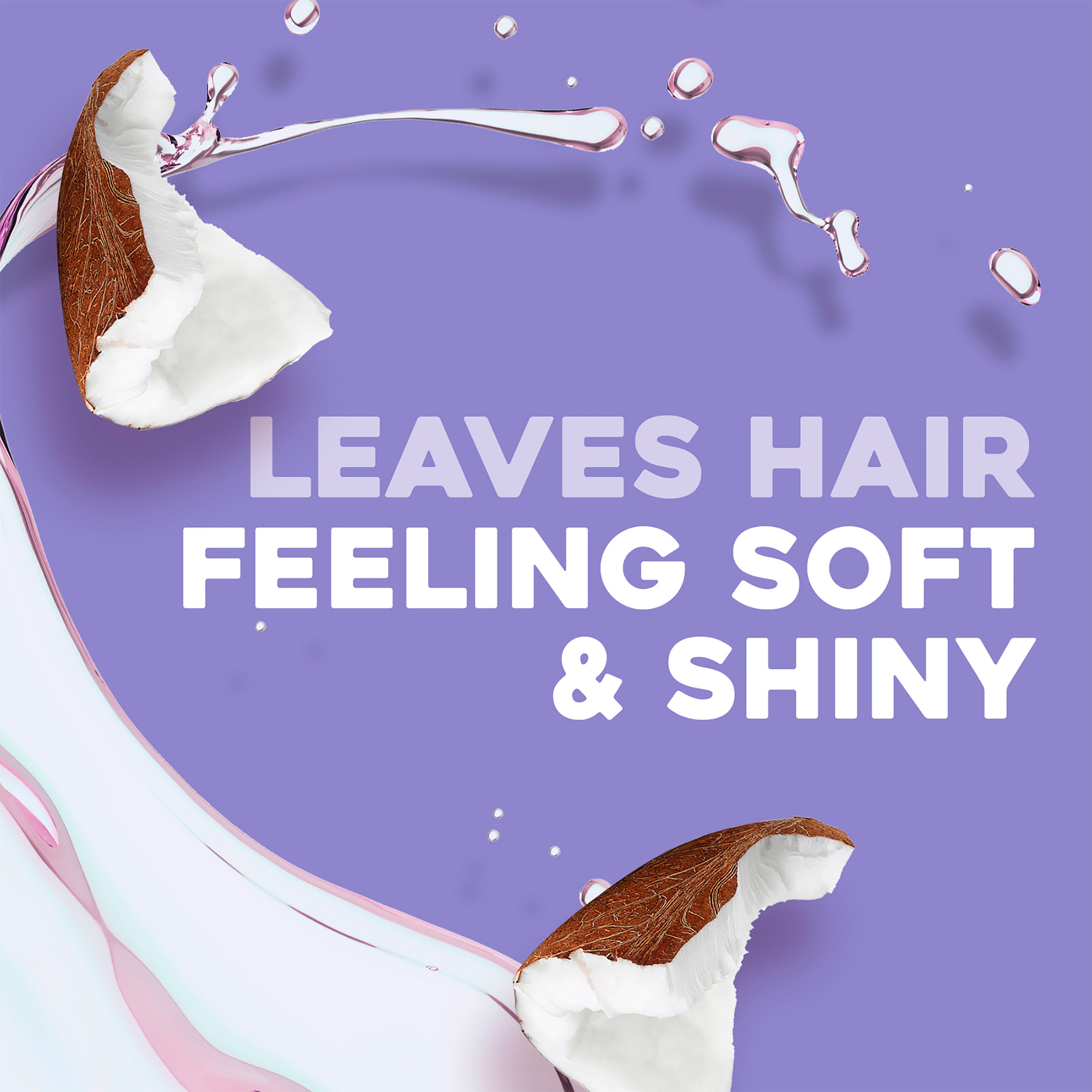 Leaves hair feeling soft and shiny