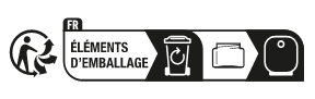 This little image shows that the packaging for this product can be recycled