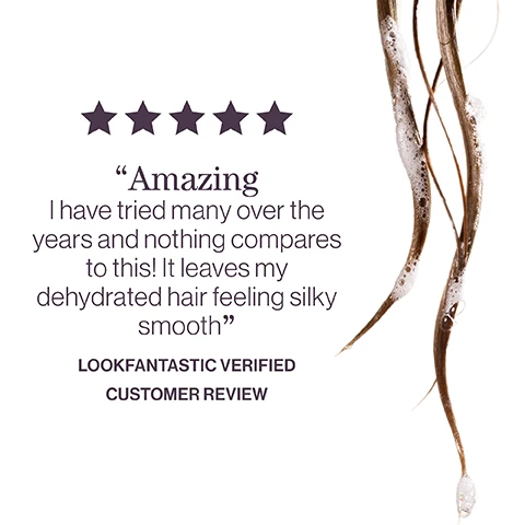 Image 1 - Five stars are displayed alongside a quote stating that the product is amazing and leaves hair feeling silky smooth, attributed to a Lookfantastic verified customer review, with wet hair strands visible on the right side of the image.
              Image 2 - A close-up image of a light, bubbly texture with the text pro favourite The luxurious formula is full of powerful antioxidants and proteins to keep your hair feeling soft, supple and moisturised. NEIL MOODIE PUREOLOGY UKI AMBASSADOR.
              Image 3 - A layout featuring images of marula oil and shea butter with text reading nanoworks gold, formulated with marula oil, vitamin B1, and shea butter.
              Image 4 - An image featuring three close-up shots of nature: a dewy pear, vanilla pods, and a yellow ylang ylang flower, with the text nanoworks gold long days, cool nights with notes of dewy pear, ylang ylang, vanilla.
              Image 5 - Image shows text promoting eco-friendly features of a hair care product including vegan formulas* sulfate-free for a gentle cleanse, recycled bottles made from post-consumer recycled materials**, and up to 80+ washes in one bottle. All formulas are highly concentrated meaning less water needed**.